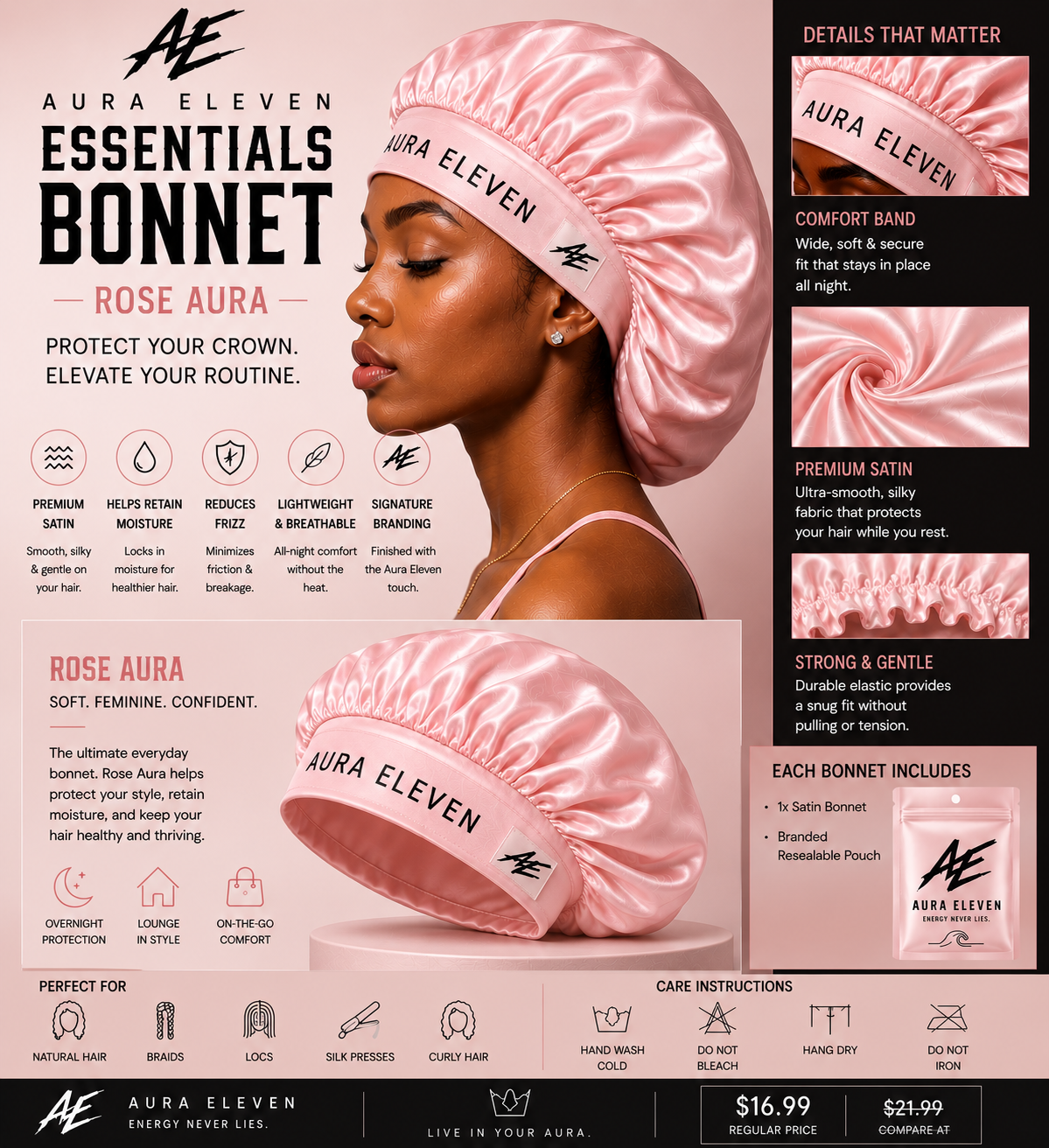 Aura Eleven Essential Bonnets