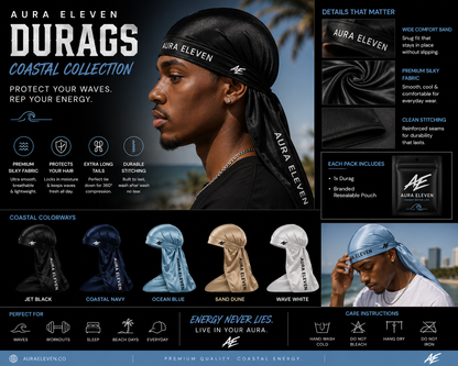 Aura Eleven Coastal Collection Durags