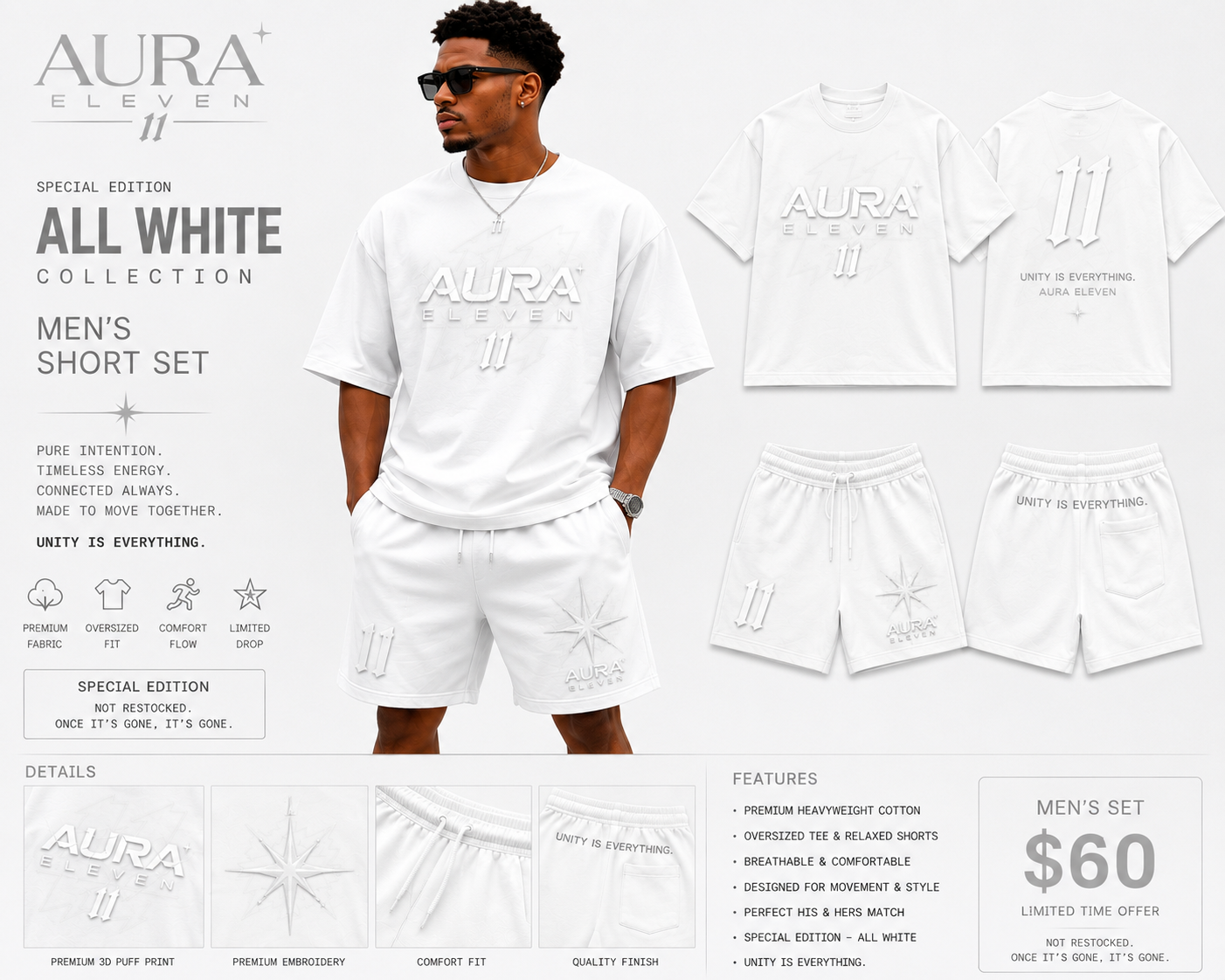 Aura Eleven Men's Short Sets