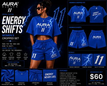 Aura Eleven Women's Cropped Set