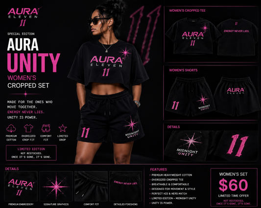 Aura Eleven Women's Cropped Set