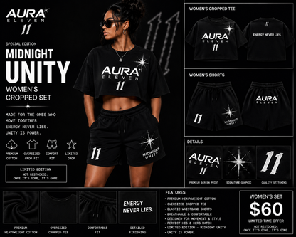 Aura Eleven Women's Cropped Set