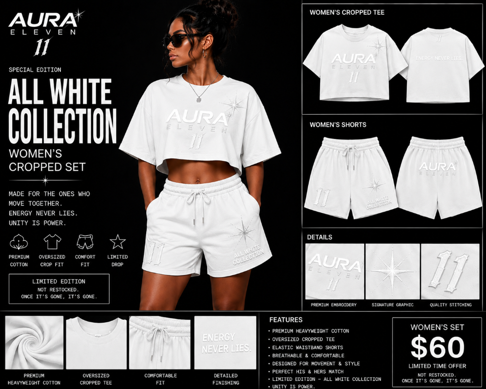 Aura Eleven Women's Cropped Set
