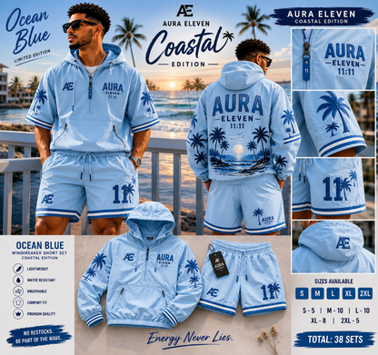 Aura Eleven Coastal Windbreaker Set Men's Limited Edition